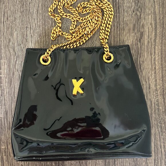 Paloma Picasso Patent Leather Handbag - Picture 1 of 6